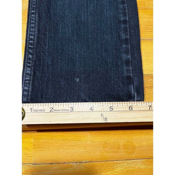 Levis 511 Jeans Womens 16 Skinny Black Mid Rise Denim Grunge Stretch Punk Y2K - Picture 7 of 7